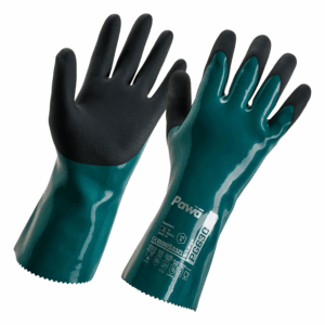 Pawā PG630 PVC Type A Chemical Guantlet Green/Black 30cm (6x12) - XL/10