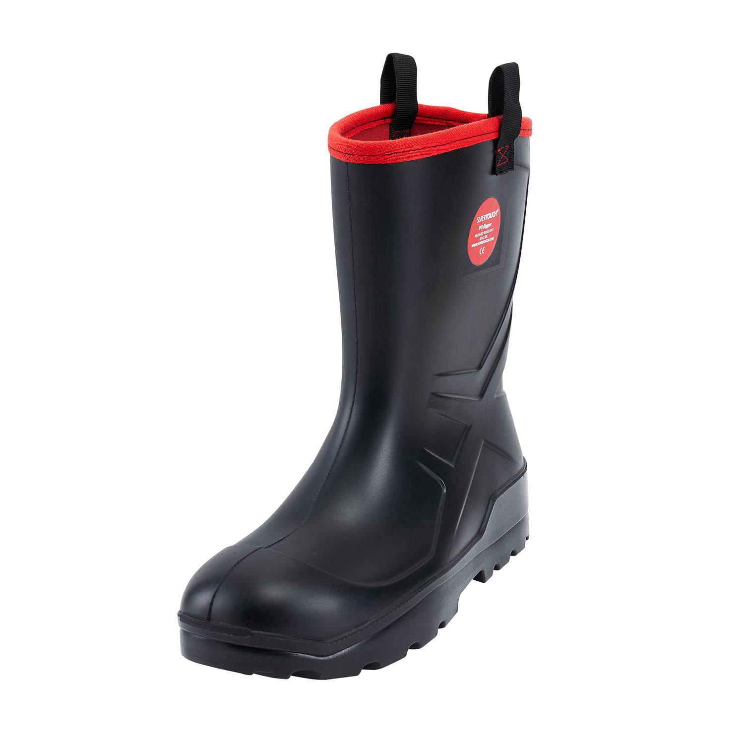PU Rigger Boot Black S5 SRC CI - Unlined - Size 4