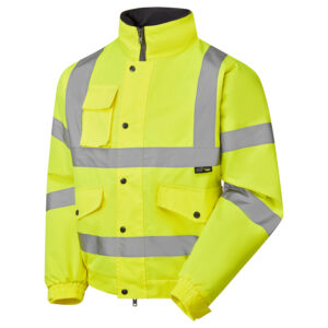 HV Fleece Lined Bomber Jacket - Yellow - Small